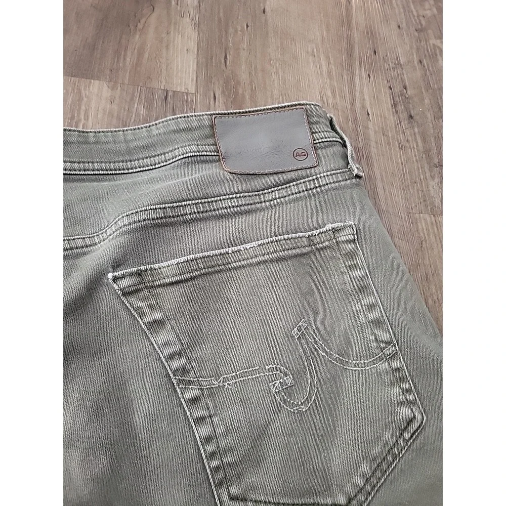 AG Adriano Goldschmied Everett Slim Straight Pants Olive Green Mens 40x33 - Picture 5 of 8